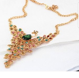 Peacock necklace NWT
